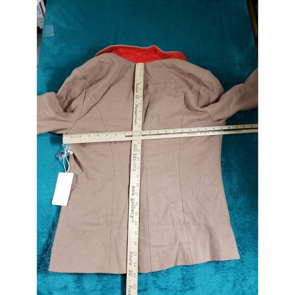 41Hawthorn Blazer Size Large Womens Beige Two Button Elbow Patches Ladies NWT - Picture 9 of 10